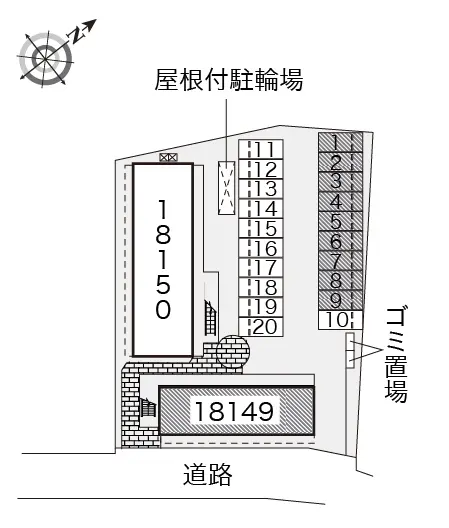 ★手数料０円★太宰府市梅ケ丘１丁目　月極駐車場（LP）